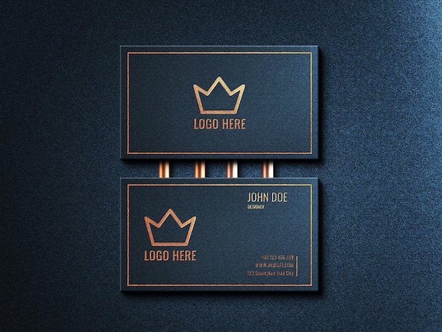 PSD modern and luxury business card mockup