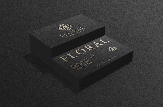 Modern and luxury business card mockup