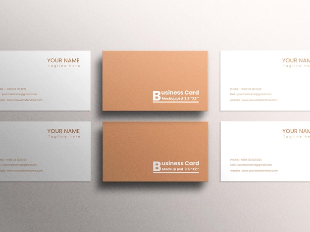 modern luxury business card mockup