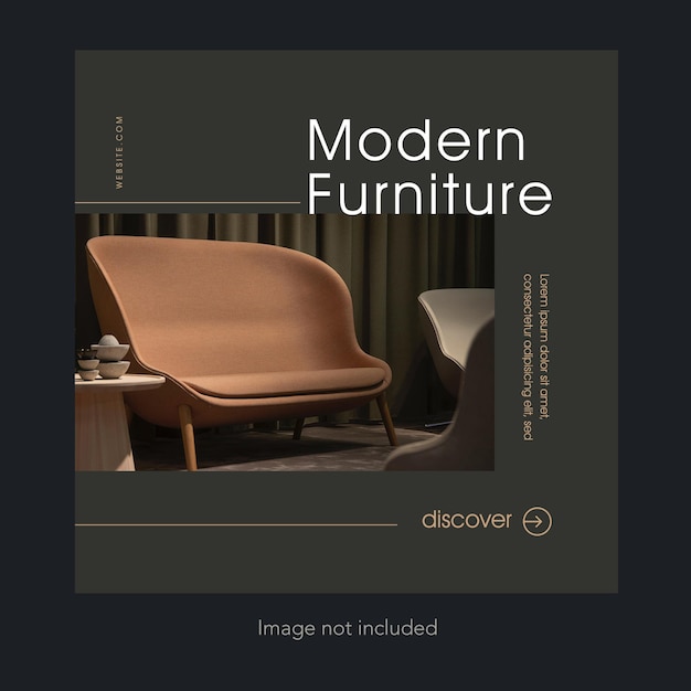 Modern Luxury furniture social media post template