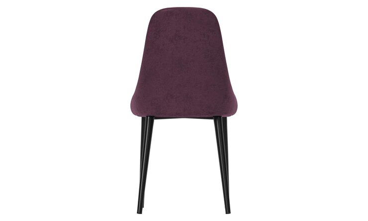 PSD modern and luxury purple velvet chair with gold metallic legs isolated on white background furn