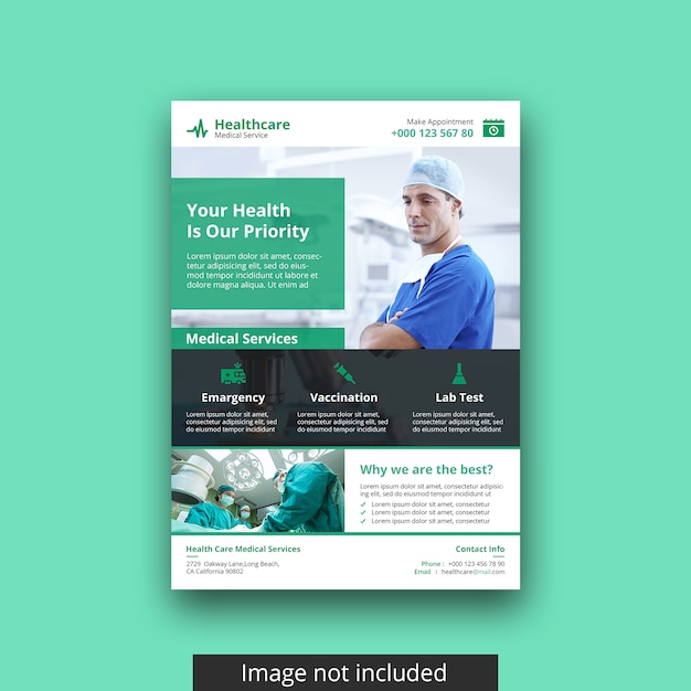 Modern Medical Flyer template