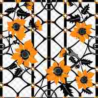 PSD modern metal trellis featuring geometric patterns with passi frame art decor creative design tattoo