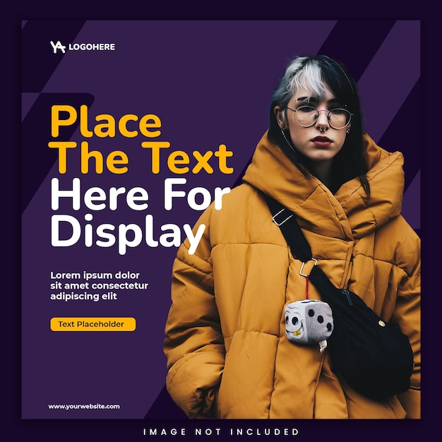 modern minimalist social media post template