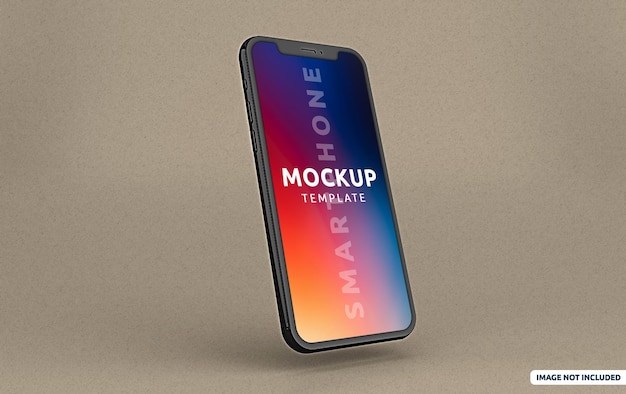 Modello moderno di mockup dello schermo del telefono cellulare