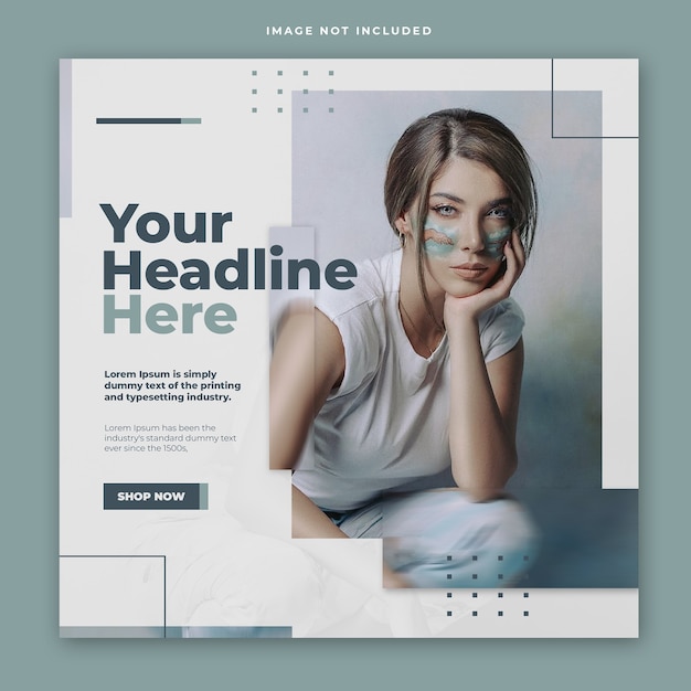 Modern modern instagram post template design