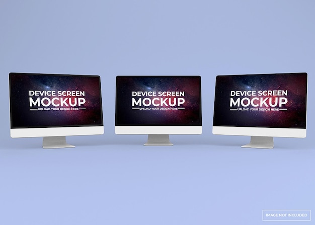 PSD modern monitor mockup design