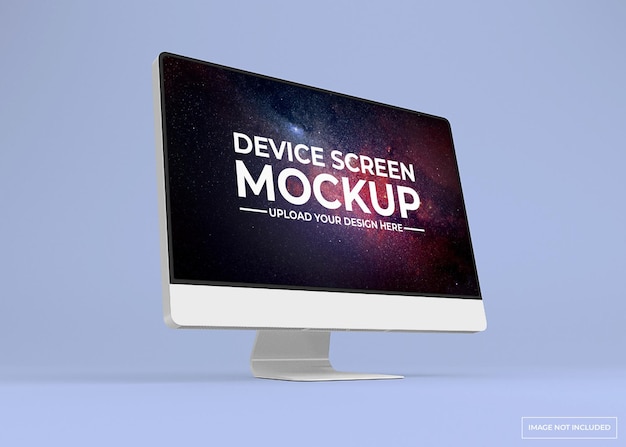 Modern monitor mockup design