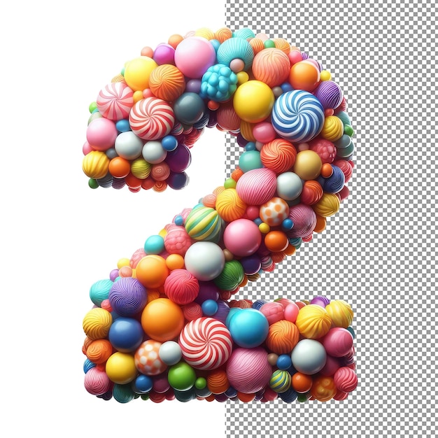 modern numerals isolated 3d digits on transparency