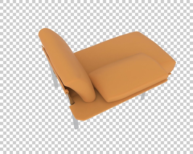 Modern Orange Chaise Lounge