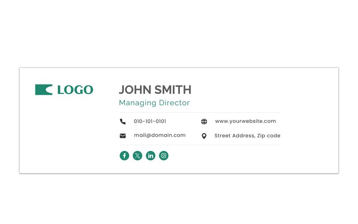 Modern personal Email Signature Template