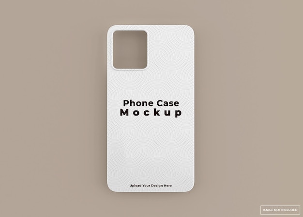 Modern phone case mockup design in 3d rendering isolated