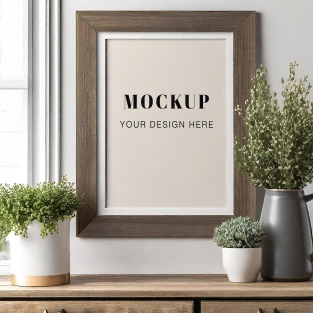 Modern Poster Print Mockup