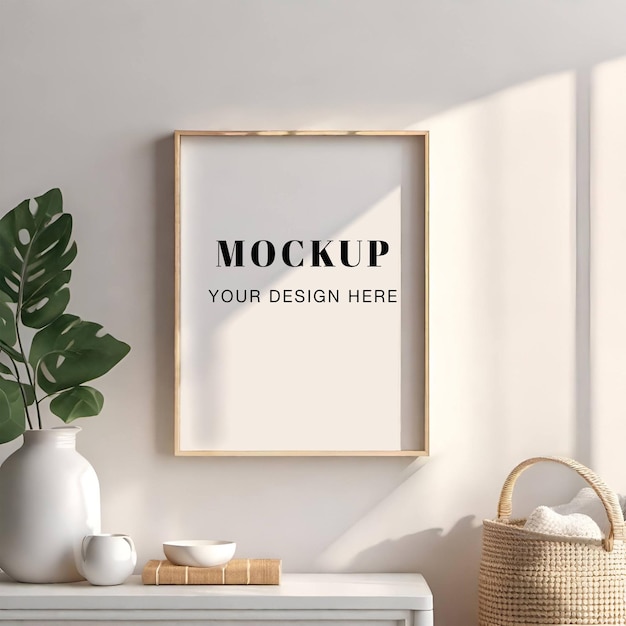 PSD modern poster print mockup