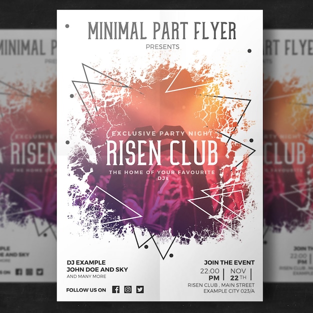 PSD modern poster template