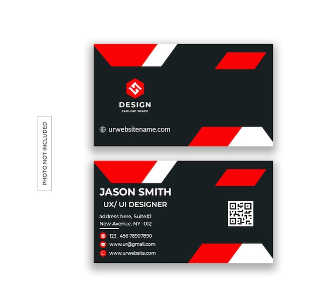 PSD modern professional business card design template