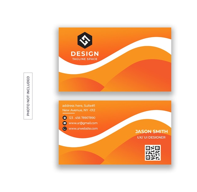 PSD Современный профессиональный шаблон дизайна визитной карточки