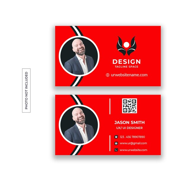 PSD modern professional business card design template