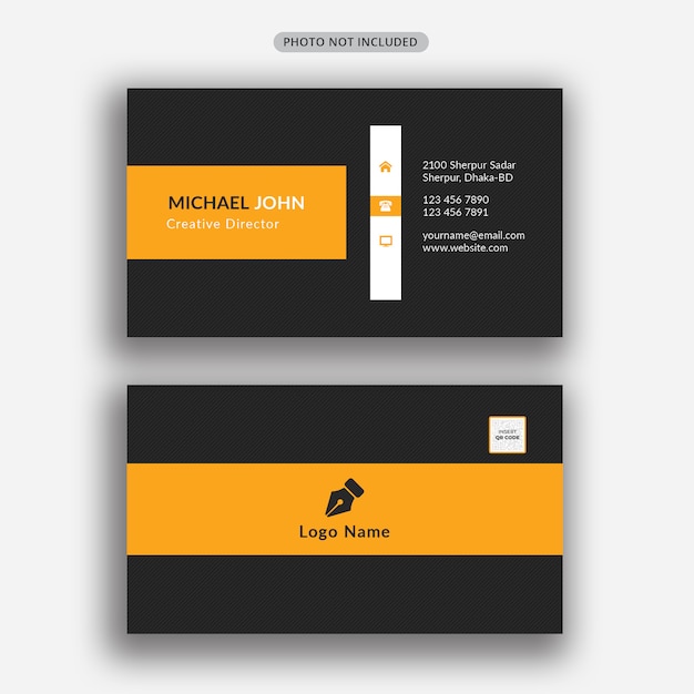 PSD modern professional business card template