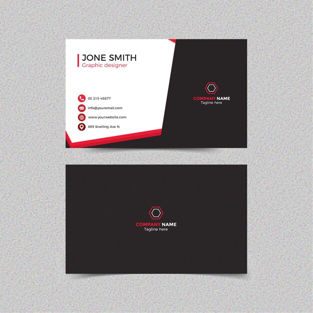 PSD modern professional business card