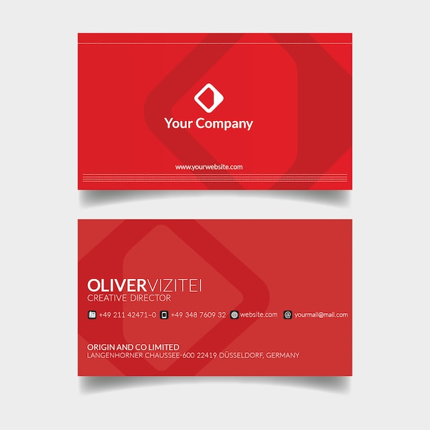 PSD modern professional business card