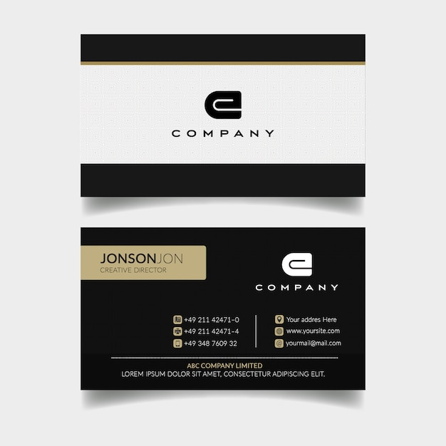 PSD modern professional business card