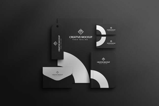 Modern professional business stationery premium psd