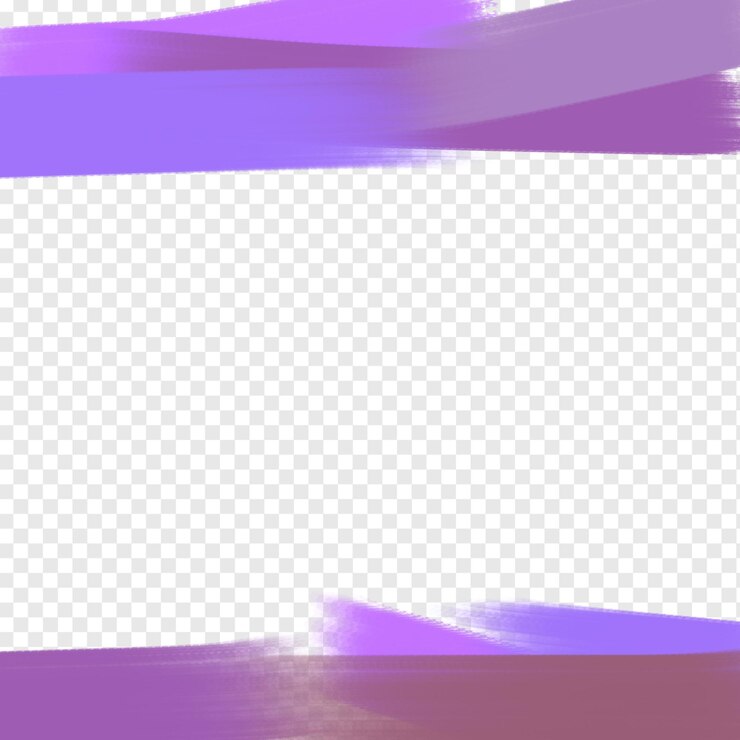 PSD modern purple brush design element transparent background frame brush design template