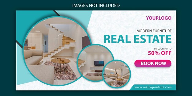 PSD modern real estate banner