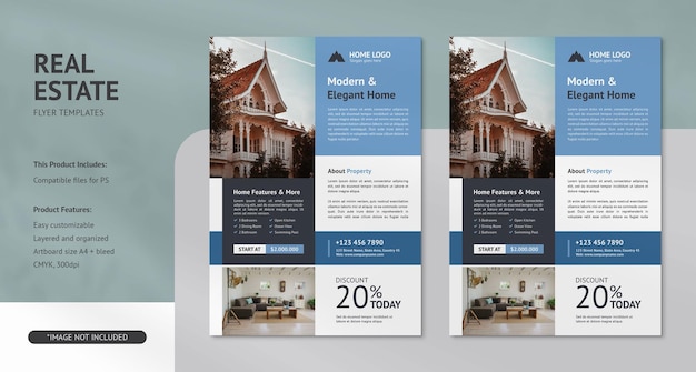 PSD modern real estate flyer psd templates