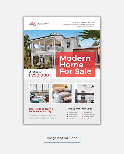 Modern Real Estate Flyer Template