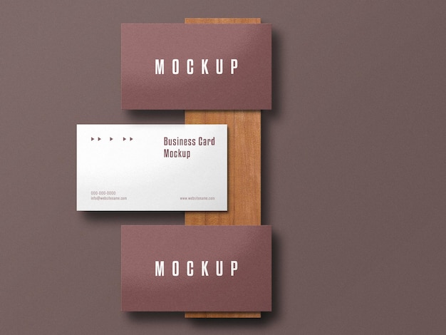 Modern realistic business card mockup