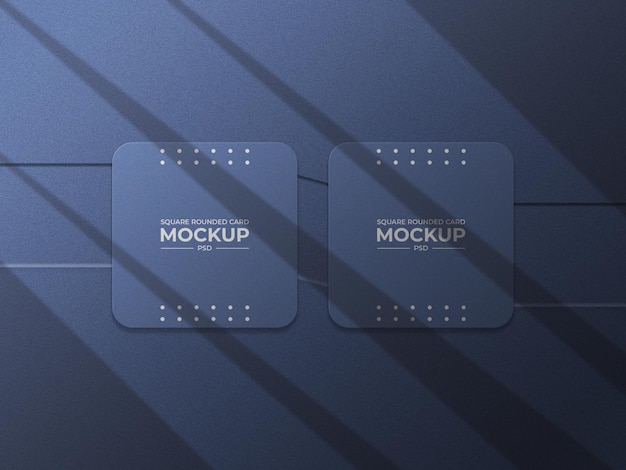 Modern realistic business card mockup