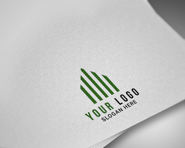 PSD modern realistisch logo mockup