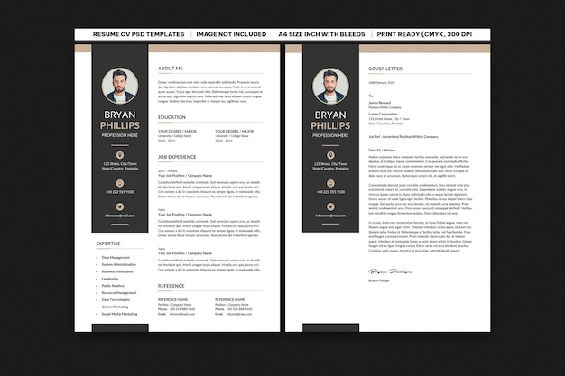 Modern resume cv template