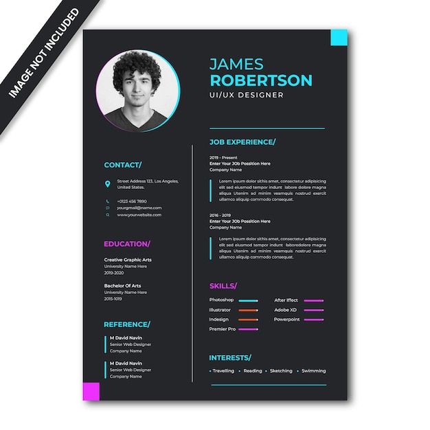 Modern resume or cv template