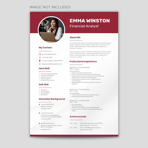 PSD curriculum vitae moderno cv moderno foto spot incluso