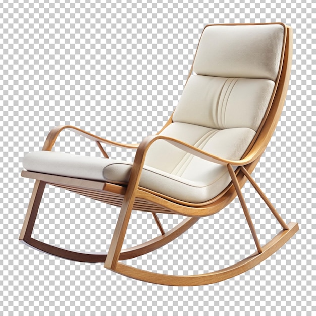 PSD modern rocking chair on transparent background