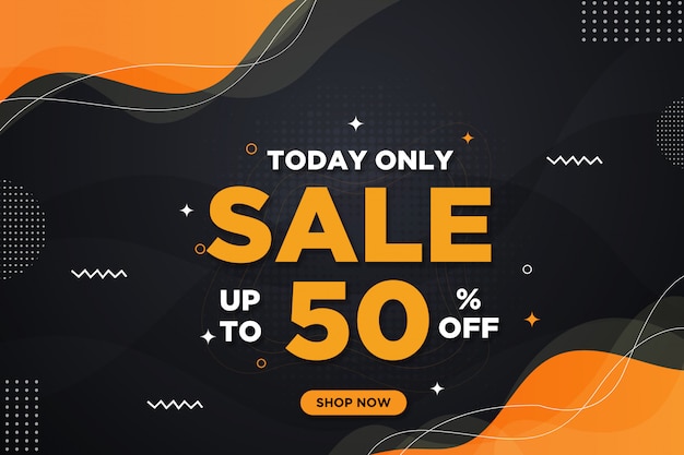 PSD modern sale banner background