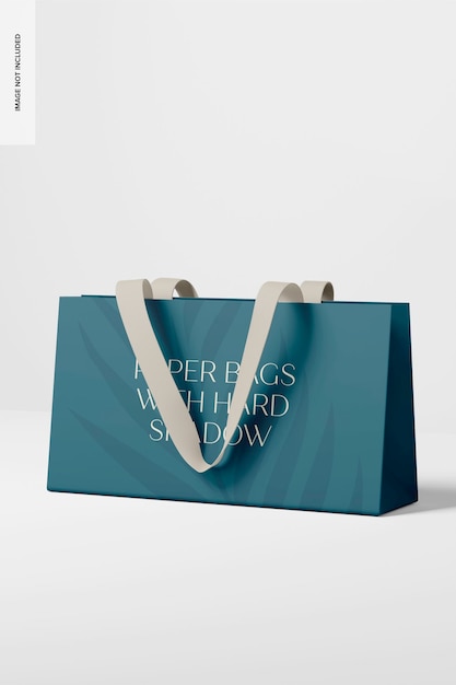 Modern Shopping Bag Mockup, Right View