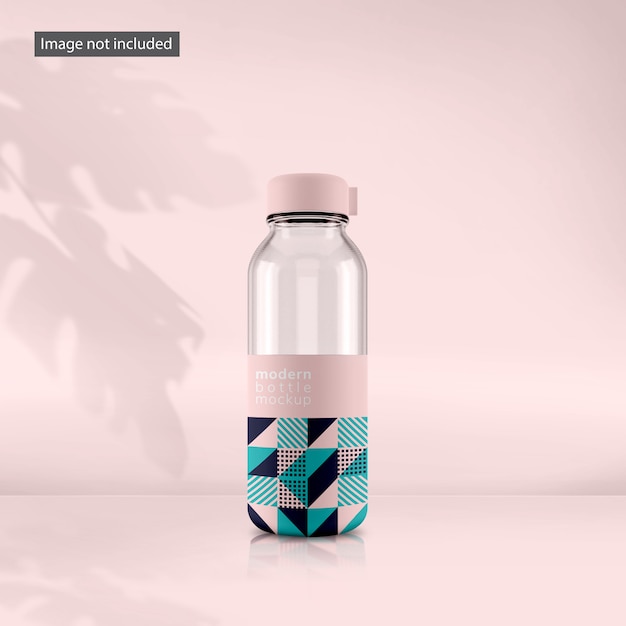 PSD modern single bottle mockup design