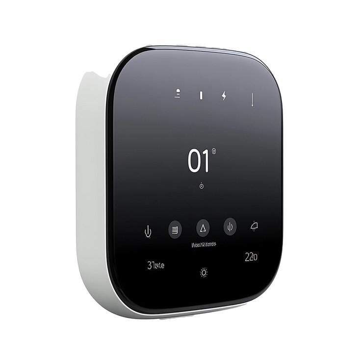 PSD modern smart home thermostat with digital display