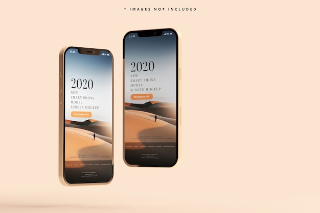 Modern Smart Phones Mockup