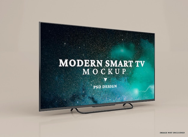 PSD modern smart tv mockup  design