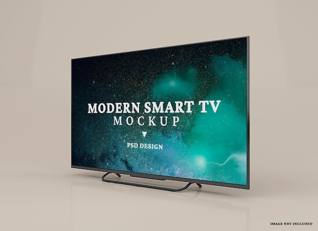 Modern smart tv mockup  design