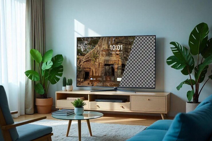 PSD modern smart tv psd mockup