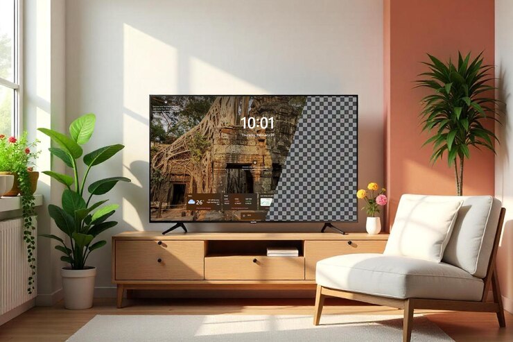 PSD modern smart tv psd mockup
