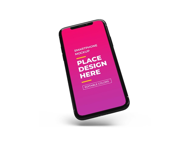 Modern smartphone mockup design geïsoleerd