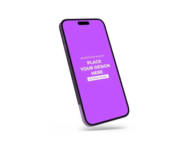 Modern Smartphone Mockup Template Isolated