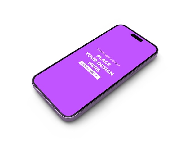 Modern Smartphone Mockup Template Isolated